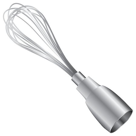 Whisk attachment for an electric blender. Vector illustration. Stock Photo - Budget Royalty-Free & Subscription, Code: 400-08294488