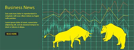 forex - Vector illustration design for business  website with bear and bull - eps 10 Foto de stock - Super Valor sin royalties y Suscripción, Código: 400-08294625