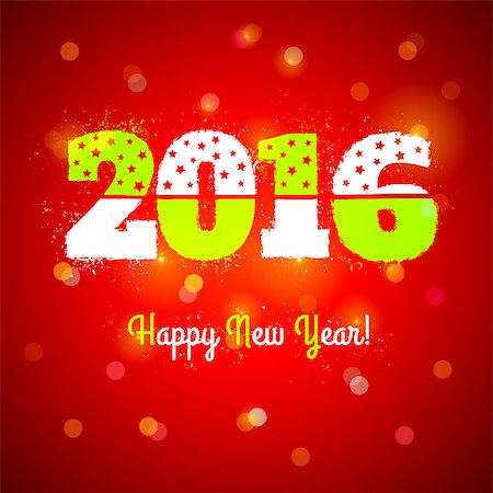 simsearch:400-07795877,k - New year symbol on red background. 2016 Stock Photo - Budget Royalty-Free & Subscription, Code: 400-08294657