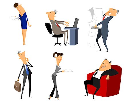 Vector illustration of a six profession people Stock Photo - Budget Royalty-Free & Subscription, Code: 400-08295217