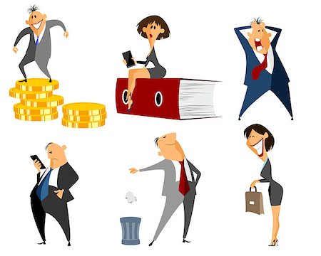 Vector illustration of a six profession people Stock Photo - Budget Royalty-Free & Subscription, Code: 400-08295219
