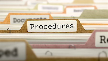 simsearch:400-08618903,k - Procedures Concept on Folder Register in Multicolor Card Index. Closeup View. Selective Focus. Stock Photo - Budget Royalty-Free & Subscription, Code: 400-08295536