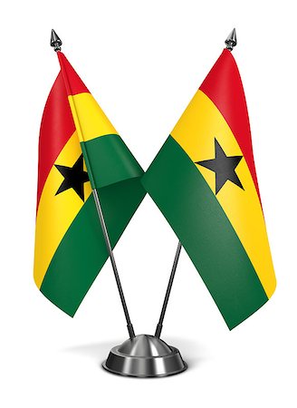 simsearch:400-07994335,k - Ghana - Miniature Flags Isolated on White Background. Photographie de stock - Aubaine LD & Abonnement, Code: 400-08295593