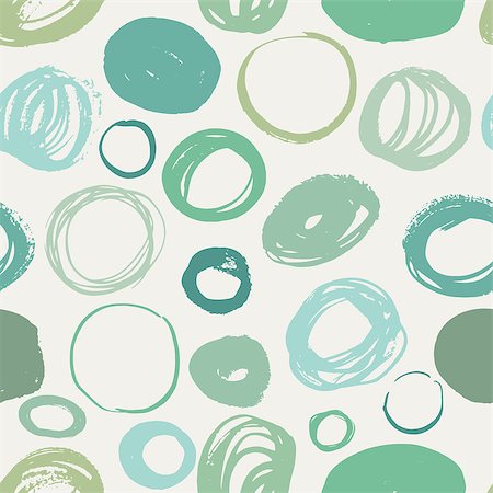 paint line brushes - Set of grunge vector textured brush circles in green color Stock Photo - Budget Royalty-Free & Subscription, Code: 400-08295693