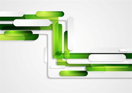 Abstract green geometric corporate tech background. Vector design Stock Photo - Budget Royalty-Free & Subscription, Code: 400-08296034