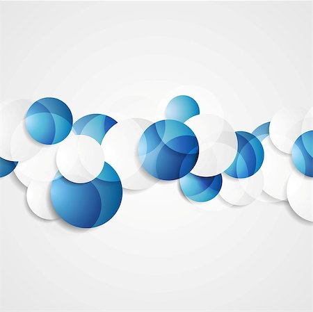 simsearch:400-08135278,k - Blue grey abstract corporate design with circles. Vector background Stock Photo - Budget Royalty-Free & Subscription, Code: 400-08296035