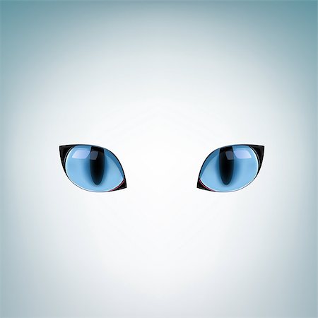 The blue cat eyes on a light mesh background Stock Photo - Budget Royalty-Free & Subscription, Code: 400-08296216