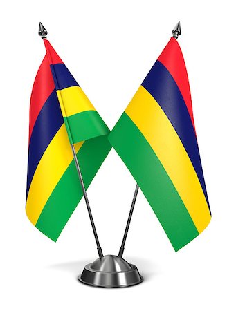 simsearch:400-07994335,k - Mauritius - Miniature Flags Isolated on White Background. Photographie de stock - Aubaine LD & Abonnement, Code: 400-08296625
