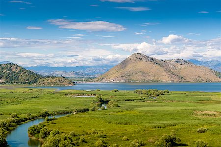 steffus (artist) - Skadar lake national park and Orahovstica river landscape. Popular touristic destinations, Montenegro Fotografie stock - Microstock e Abbonamento, Codice: 400-08296727