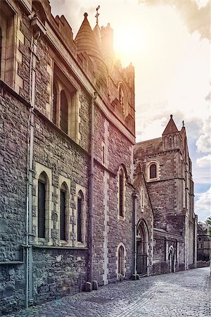 medieval irish castle in Dublin, Ireland Stock Photo - Budget Royalty-Free & Subscription, Code: 400-08297682