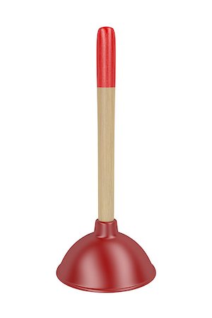 simsearch:400-04728947,k - Rubber plunger isolated on white background Stock Photo - Budget Royalty-Free & Subscription, Code: 400-08297956