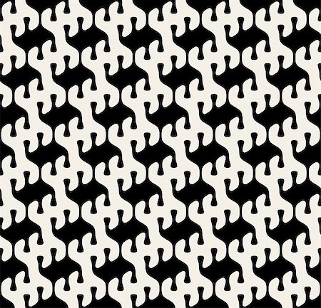 Vector Seamless Black And White Rounded Drop Shape Pattern Background Stock Photo - Budget Royalty-Free & Subscription, Code: 400-08298263
