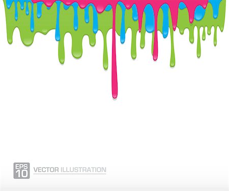 simsearch:400-05341596,k - Paint colorful dripping background vector illustration Stock Photo - Budget Royalty-Free & Subscription, Code: 400-08298773