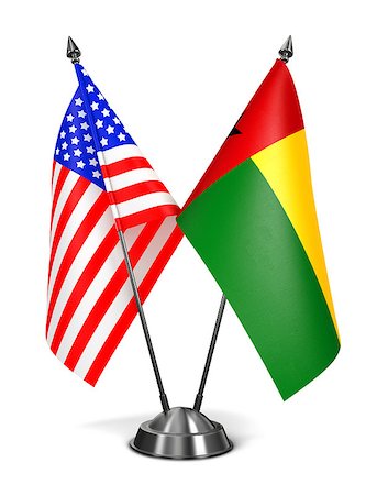 simsearch:400-08287709,k - USA and Guinea-Bissau - Miniature Flags Isolated on White Background. Stock Photo - Budget Royalty-Free & Subscription, Code: 400-08299949