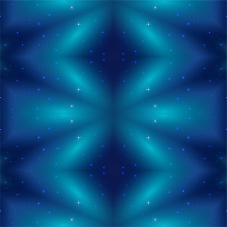 simsearch:400-08553045,k - Blue abstract symbolical seamless pattern background with stars and color cosmic rays Foto de stock - Super Valor sin royalties y Suscripción, Código: 400-08290476