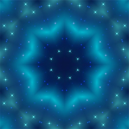 simsearch:400-08553045,k - Blue abstract symbolical seamless pattern background with stars and color cosmic rays Foto de stock - Super Valor sin royalties y Suscripción, Código: 400-08290477