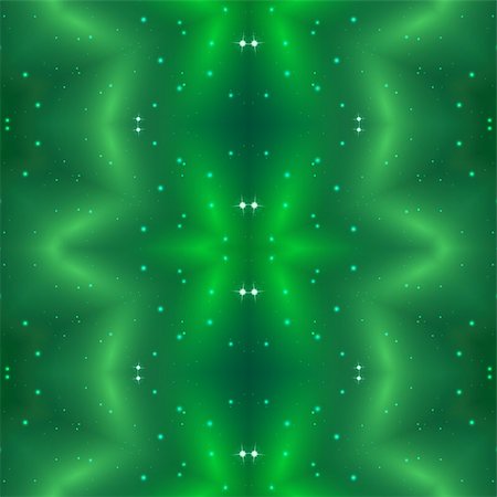 simsearch:400-08553045,k - Green abstract symbolical seamless pattern background with stars and color cosmic rays Foto de stock - Super Valor sin royalties y Suscripción, Código: 400-08290484