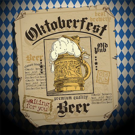 simsearch:400-07823206,k - design of advertisements for the traditional Oktoberfest beer festival Stock Photo - Budget Royalty-Free & Subscription, Code: 400-08290532