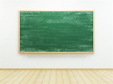 empty classroom wall - blank blackboard on the wall Stock Photo - Budget Royalty-Free & Subscription, Code: 400-08290554