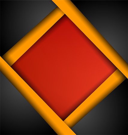 perfectionist (artist) - Abstract vector background with black orange and red levels Stock Photo - Budget Royalty-Free & Subscription, Code: 400-08290745