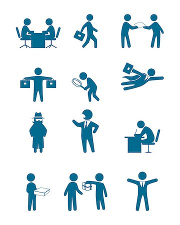 Vector illustration of a people in business set Stock Photo - Budget Royalty-Free & Subscription, Code: 400-08291538