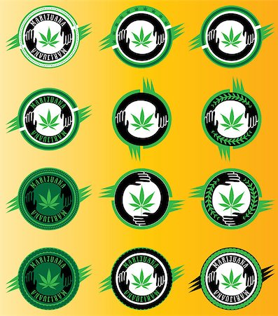 simsearch:400-08493359,k - marijuana cannabis green leaf icon vector illustration Stock Photo - Budget Royalty-Free & Subscription, Code: 400-08291706