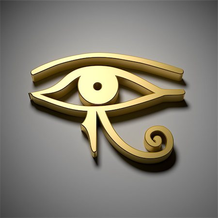 An image of a golden Egypt eye Foto de stock - Super Valor sin royalties y Suscripción, Código: 400-08292037