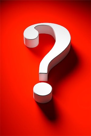 simsearch:400-05906315,k - A 3d image of a stylish question mark Stock Photo - Budget Royalty-Free & Subscription, Code: 400-08292060