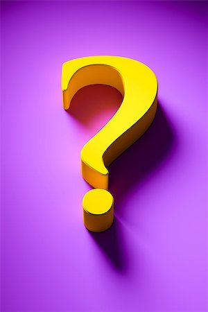 simsearch:400-05906315,k - A 3d image of a stylish question mark Stock Photo - Budget Royalty-Free & Subscription, Code: 400-08292061