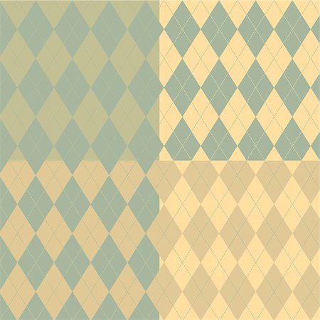 simsearch:400-05307359,k - A set of four Argyle Seamless patterns Stock Photo - Budget Royalty-Free & Subscription, Code: 400-08292615