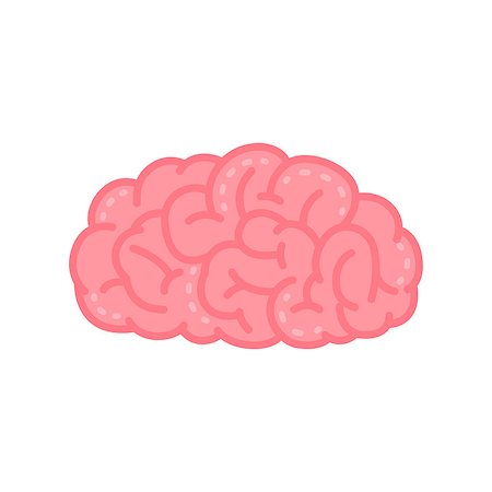 pink science - Vector Illustration of Human Brain in Pink Color. Stock Photo - Budget Royalty-Free & Subscription, Code: 400-08293137