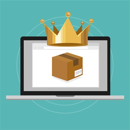 product is king design focus concept vector illustration Stock Photo - Budget Royalty-Free & Subscription, Code: 400-08293837