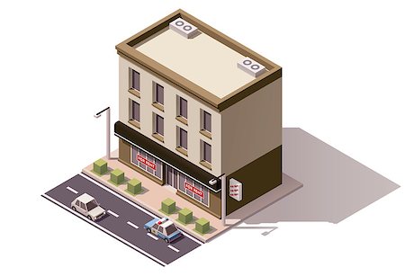 simsearch:400-09142236,k - Isometric icon representing town building Stock Photo - Budget Royalty-Free & Subscription, Code: 400-08300355