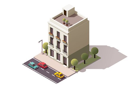 simsearch:400-09142236,k - Isometric icon representing town building Stock Photo - Budget Royalty-Free & Subscription, Code: 400-08300356