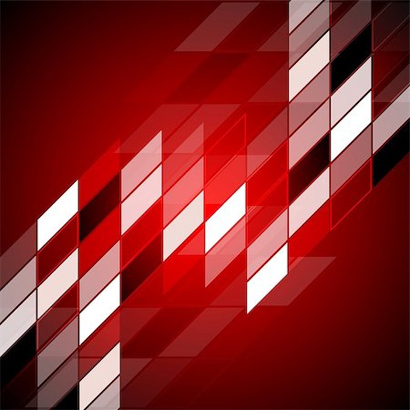 simsearch:400-08135278,k - Red hi-tech abstract design. Vector background Stock Photo - Budget Royalty-Free & Subscription, Code: 400-08300419