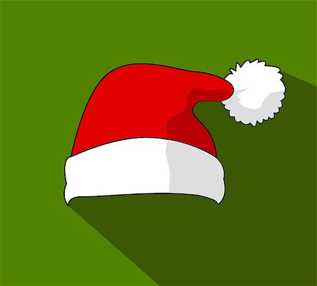 simsearch:400-05301621,k - Santa Claus hat, vector Foto de stock - Super Valor sin royalties y Suscripción, Código: 400-08300437
