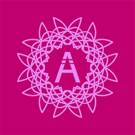 simsearch:400-08263647,k - Simple  Monogram Q Design Template on Pink  Background Stock Photo - Budget Royalty-Free & Subscription, Code: 400-08300836