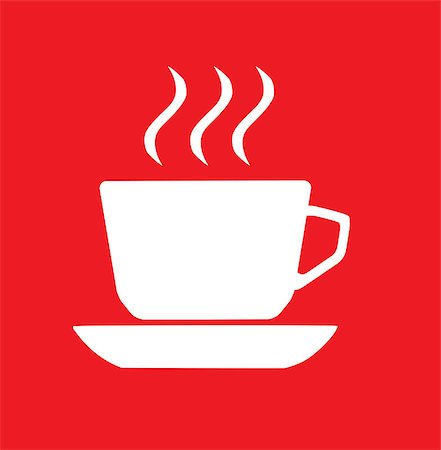 simsearch:400-07976610,k - vector illustration of a cup of coffee icon Stockbilder - Microstock & Abonnement, Bildnummer: 400-08300936