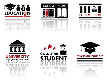 simsearch:400-09098178,k - set collections art icons for education industry Stock Photo - Budget Royalty-Free & Subscription, Code: 400-08301301