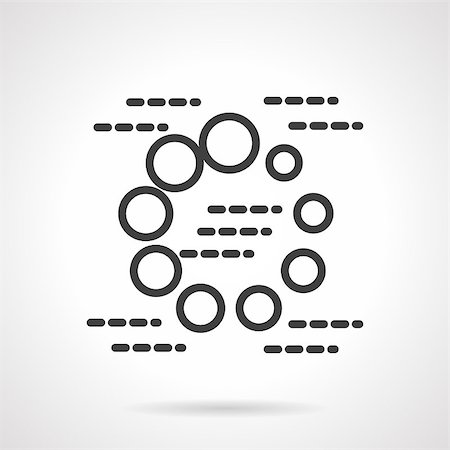 Loading, progress or buffering spinning. Figure with circles. Black simple line style vector icon. Buttons and design elements for website, mobile app, business. Fotografie stock - Microstock e Abbonamento, Codice: 400-08301407