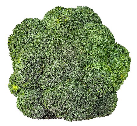simsearch:400-08705784,k - Large inflorescences of fresh broccoli top view isolated on white background Foto de stock - Royalty-Free Super Valor e Assinatura, Número: 400-08301487