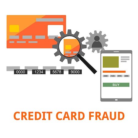 An illustration showing a credit card fraud concept Stock Photo - Budget Royalty-Free & Subscription, Code: 400-08301512