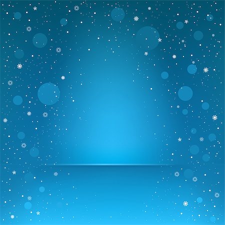 falling with box - The area for the podium and falling snow on the blue mesh background Photographie de stock - Aubaine LD & Abonnement, Code: 400-08303325