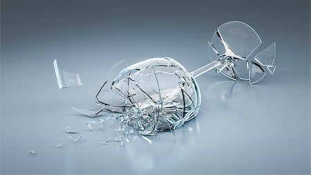An image of a broken wine glass Photographie de stock - Aubaine LD & Abonnement, Code: 400-08303683