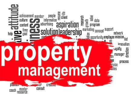 Property management word cloud image with hi-res rendered artwork that could be used for any graphic design. Stock Photo - Budget Royalty-Free & Subscription, Code: 400-08314337