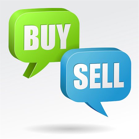 Buy and Sell Speech Bubble Stock Photo - Budget Royalty-Free & Subscription, Code: 400-08314406