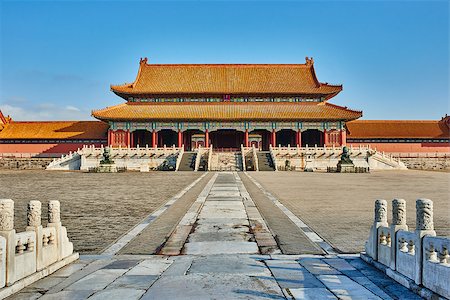 forbidden city - Taihemen gate of supreme harmony imperial palace Forbidden City of Beijing China Stock Photo - Budget Royalty-Free & Subscription, Code: 400-08314712