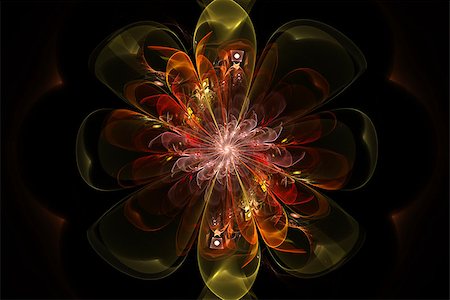 Abstract fractal flower computer-generated image Stockbilder - Microstock & Abonnement, Bildnummer: 400-08315265