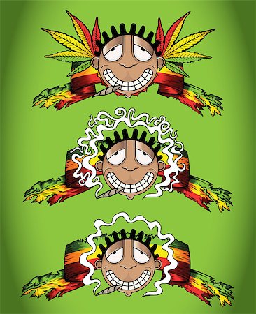 simsearch:400-08493359,k - cannabis marijuana happy recreational smoker vector illustration Stock Photo - Budget Royalty-Free & Subscription, Code: 400-08315589