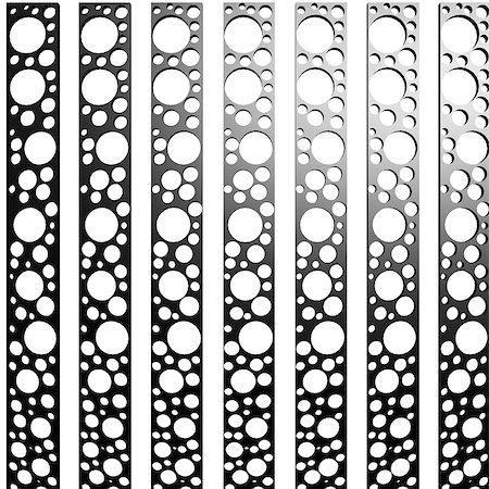simsearch:400-04422435,k - Black bar with holes image with hi-res rendered artwork that could be used for any graphic design. Foto de stock - Super Valor sin royalties y Suscripción, Código: 400-08315830